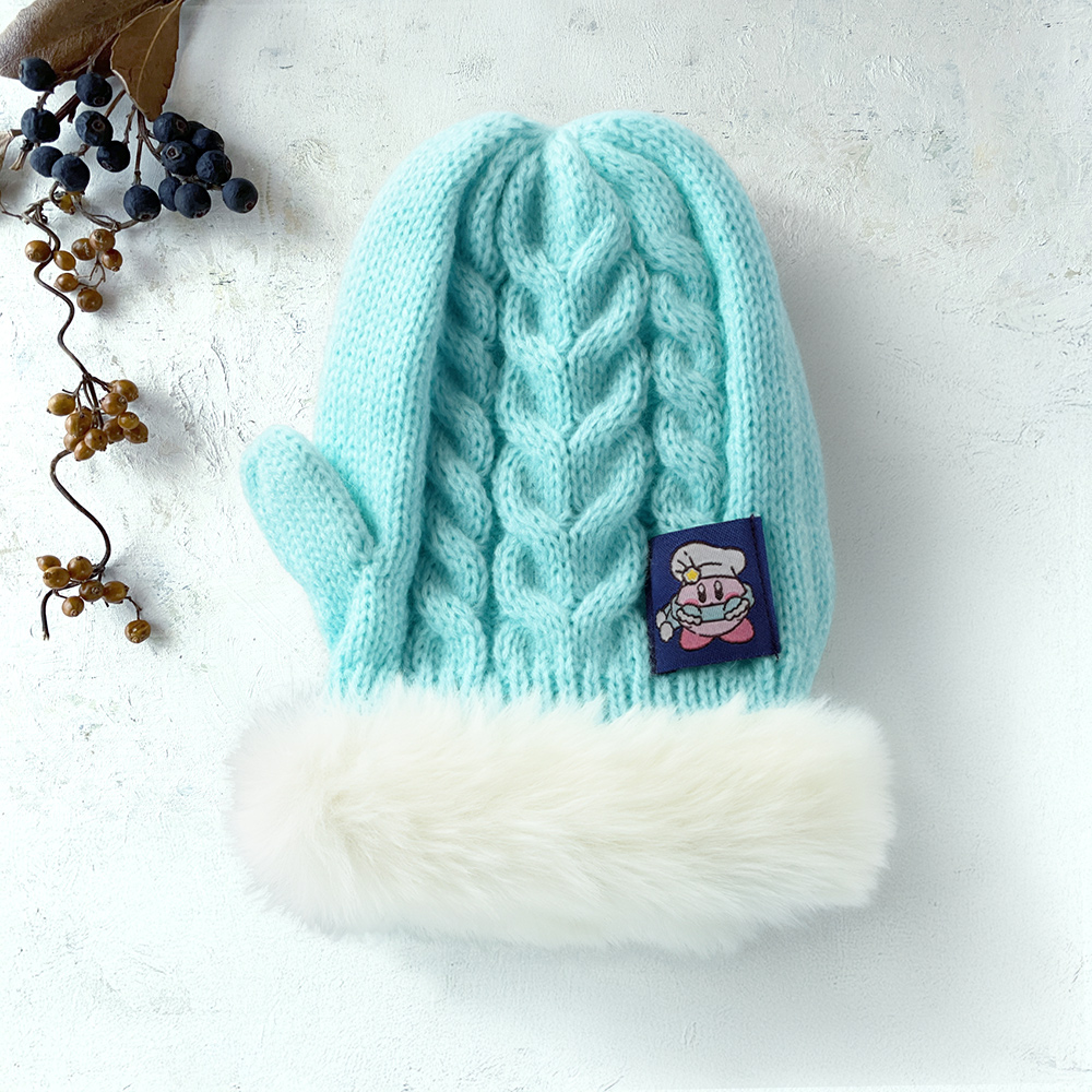 WINTER ニット手袋風ポーチ