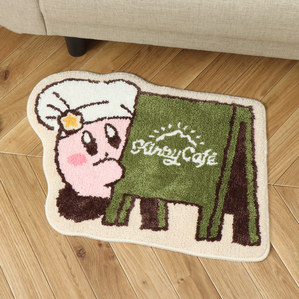 ※4月17日(金)12時発売開始※サガラ刺繍ルームマット ぴょこっとカービィ